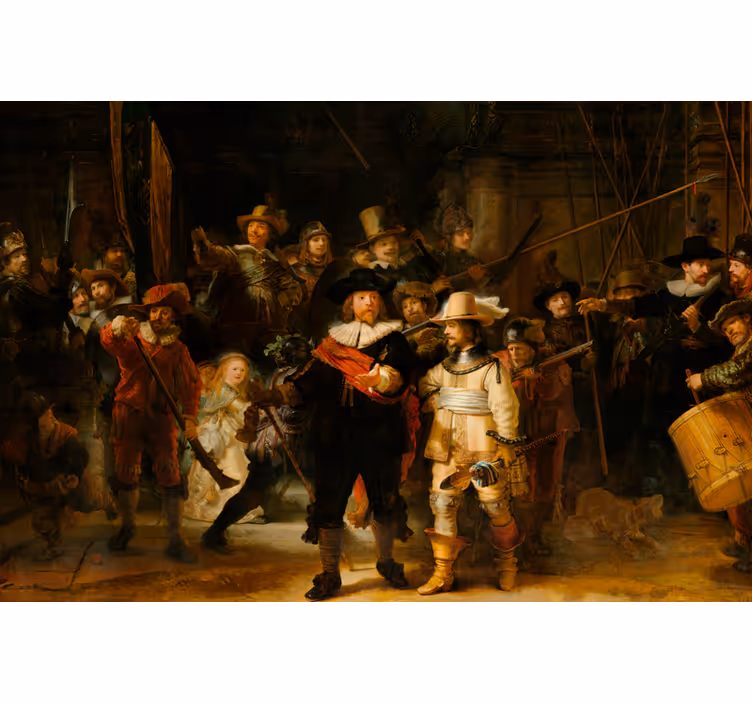Rulou geam salon paza de noapte a lui rembrandt - TenStickers
