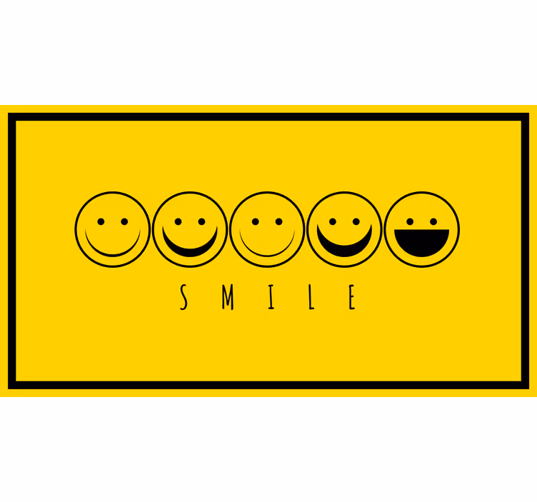 Rulou geam cameră emoticon zâmbitor galben - TenStickers