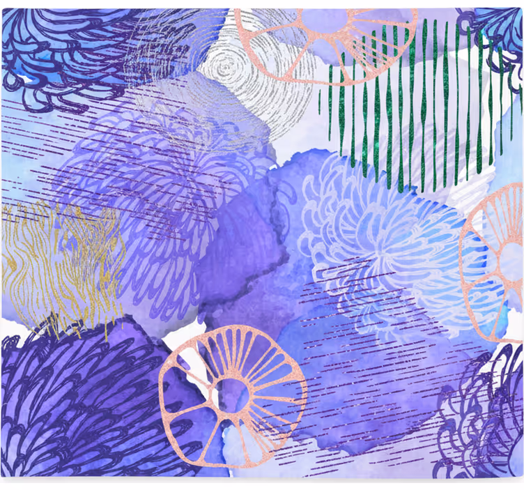 Rulou geam cameră fundal abstract violet - TenStickers