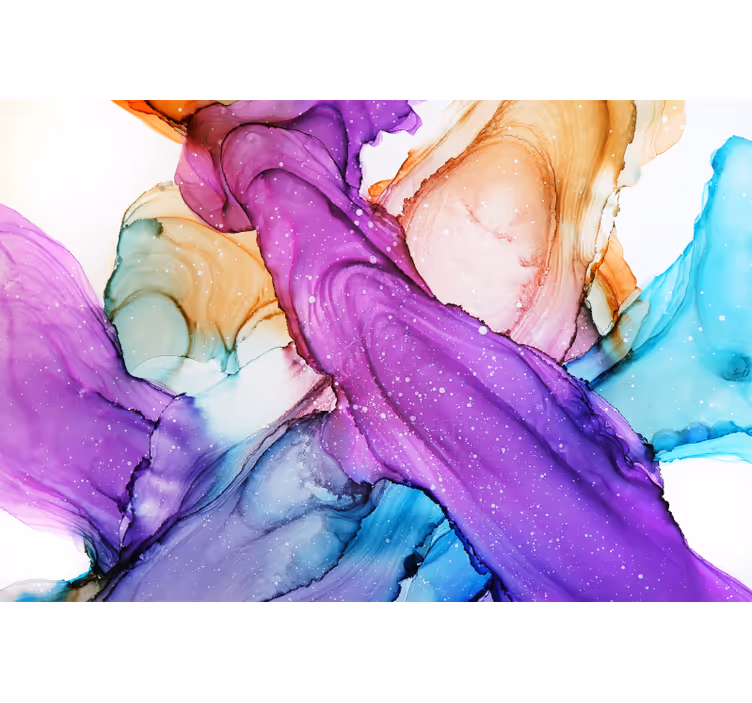 Rulou geam cameră culori abstracte armonizate - TenStickers