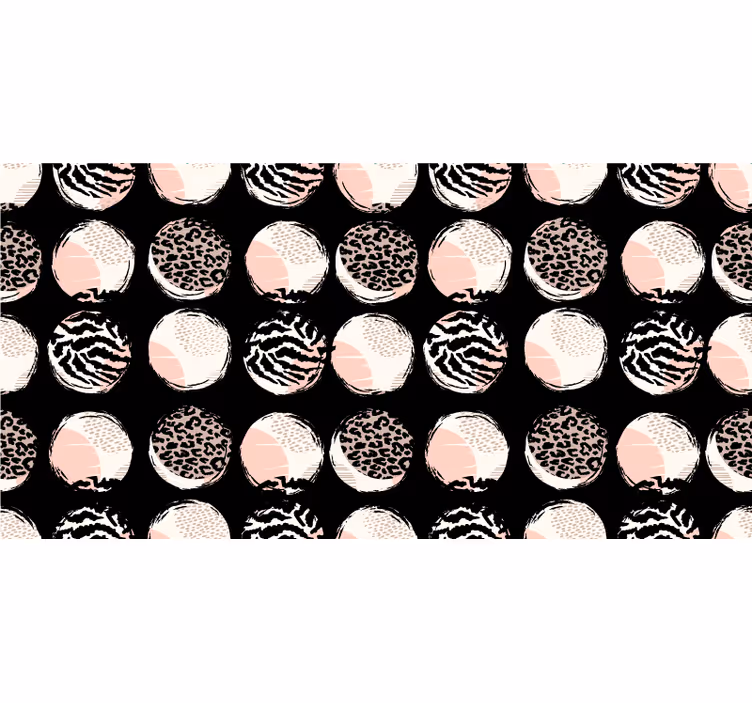 Rulou geam cameră model leopard geometric abstract - TenStickers