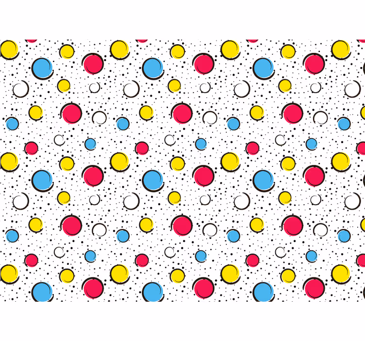 Rulou geam cameră cu motive colorate - TenStickers