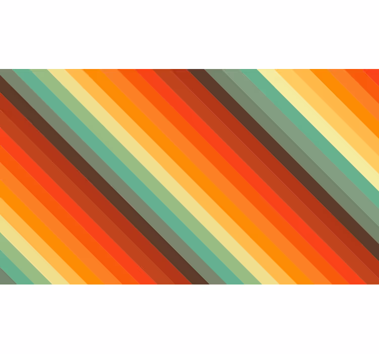 Rulou geam cameră dungi retro colorate - TenStickers