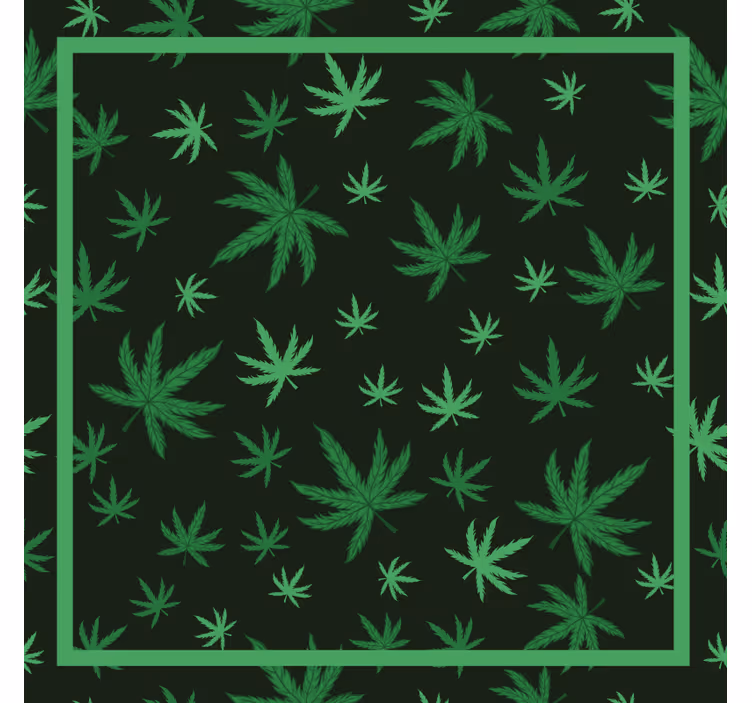 Rulou geam cameră frunză de marijuană - TenStickers