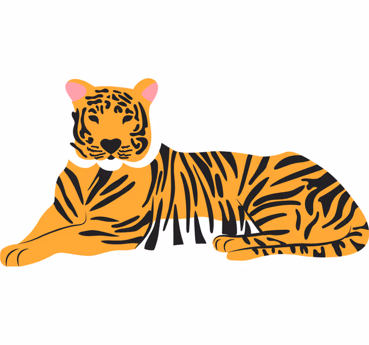 Rulou geam cameră piele de tigru - TenStickers