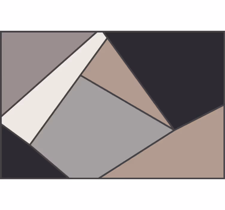 Rulou geam cameră covor vinil forme geometrice bej - TenStickers