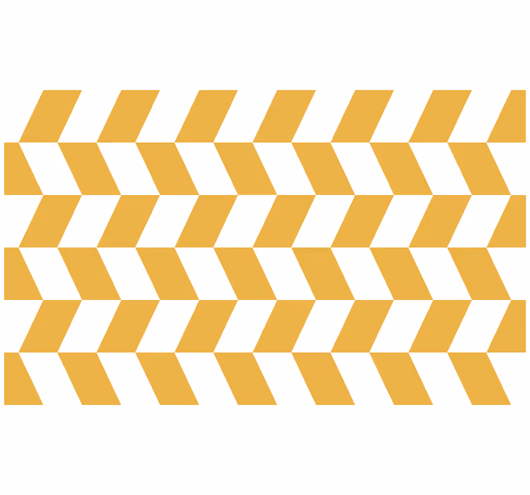 Rulou geam cameră figuri geometrice albe și galbene - TenStickers