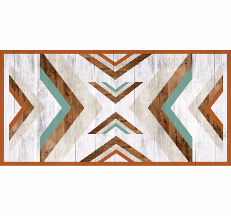 Rulou geam cameră din lemn stil boho aztec - TenStickers