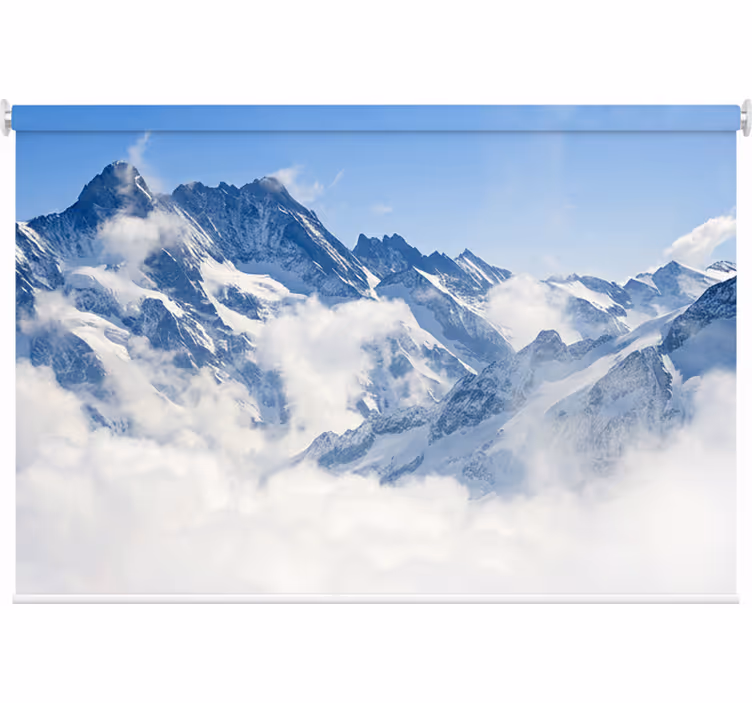 Rulou geam cameră peisaj alpin - TenStickers