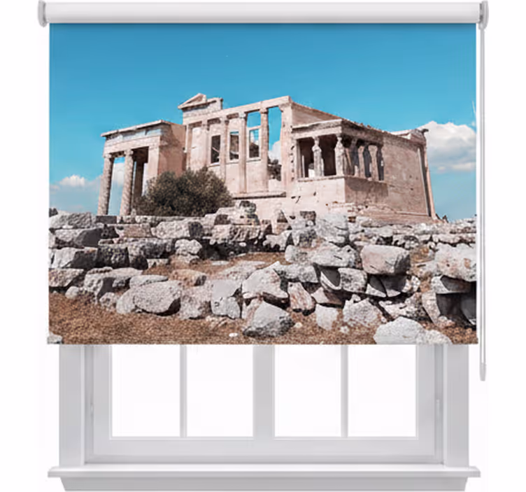 Rulou geam cameră design magnific acropolă grecia - TenStickers