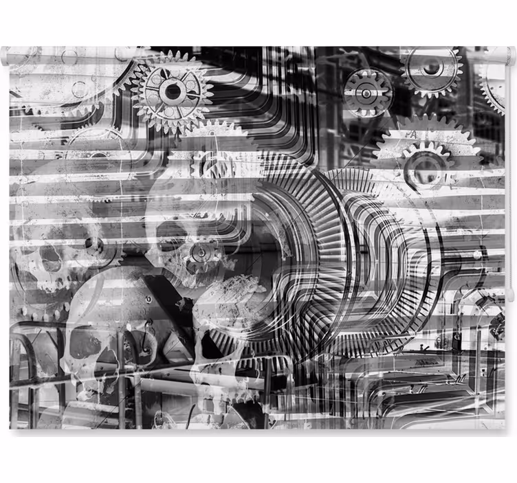 Rulou geam cameră revoluția industrială - TenStickers