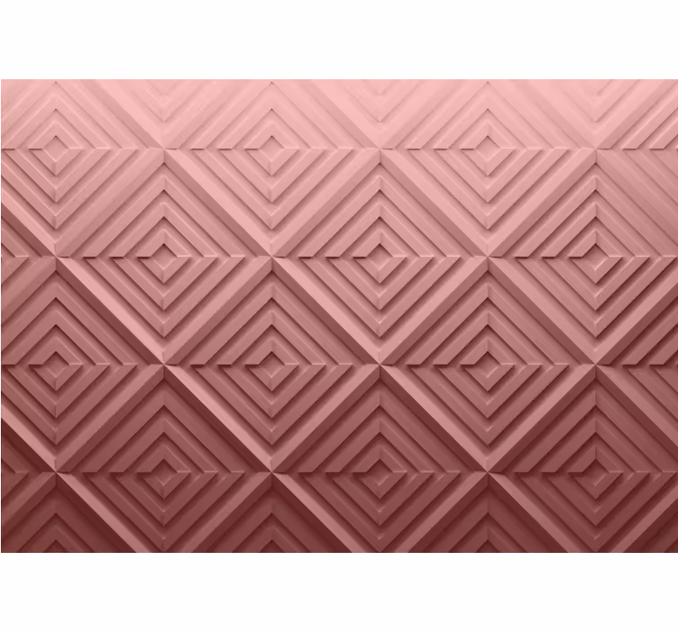 Rulou geam cameră abstractie geometrică 3d roz - TenStickers
