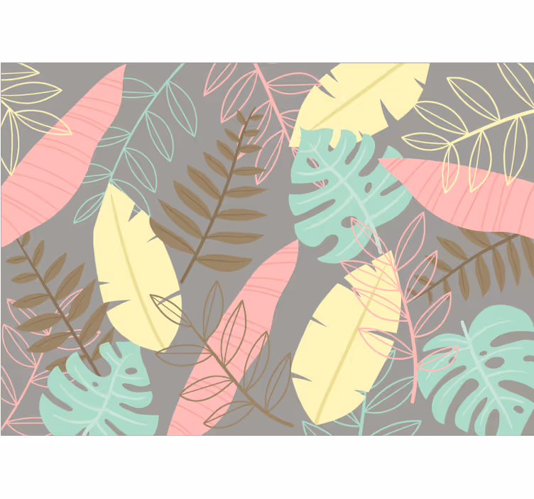 Rulou geam cameră stil nordic abstract tropical - TenStickers