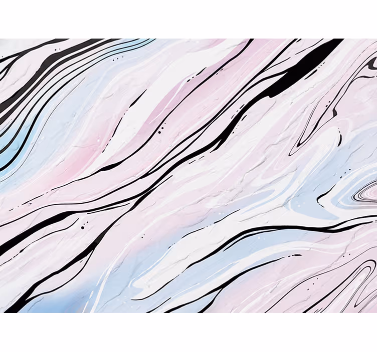 Rulou geam cameră design marmură abstractă roz neagră - TenStickers