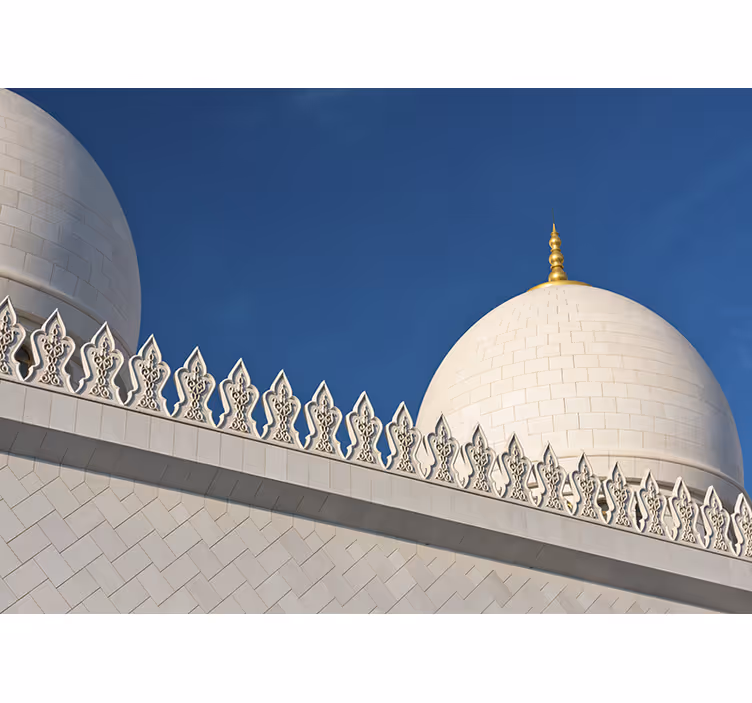 Rulou geam alb emirates sheikh zayed - TenStickers
