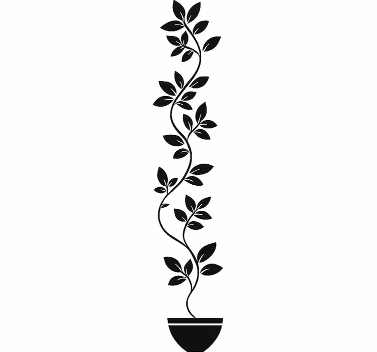 Rulou geam alb pentru plante cățărătoare înalte - TenStickers