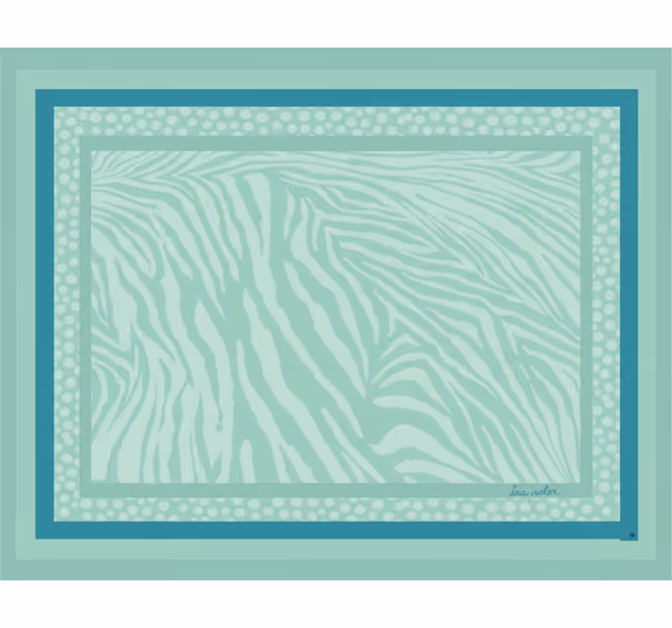 Rulou geam salon model dungi zebra mint - TenStickers