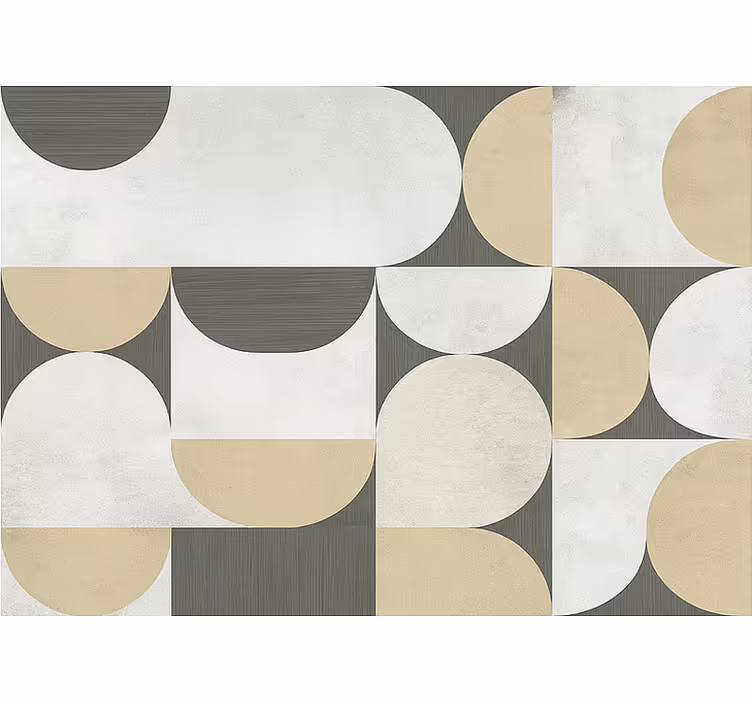 Rulou geam salon geometrie abstractă - TenStickers
