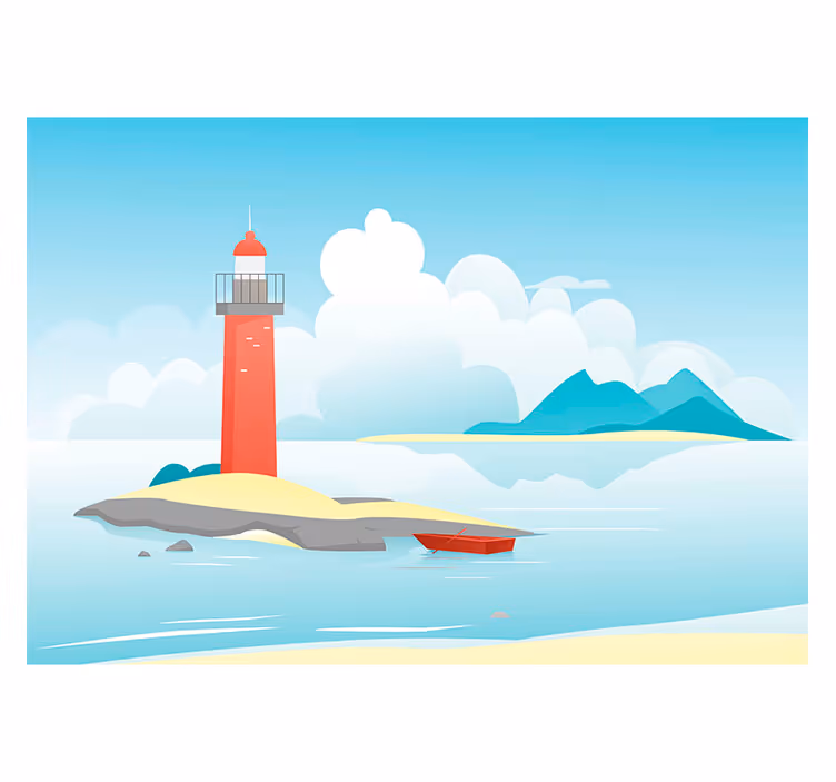 Rulou geam pentru copii visuri pe mările Înalte - TenStickers