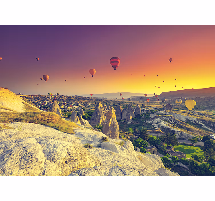 Rulou geam pentru copii cu baloane cu aer cald în cappadocia - TenStickers
