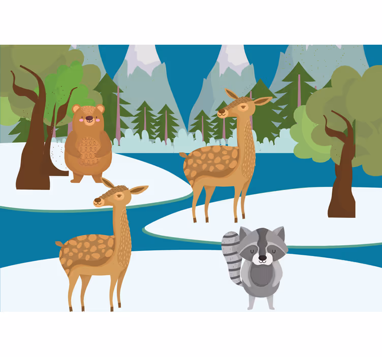 Rulou geam pentru copii cer albastru cu nori - TenStickers