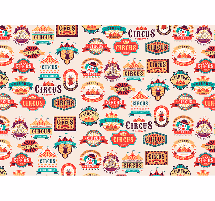 Rulou geam pentru copii design bilet de circ - TenStickers