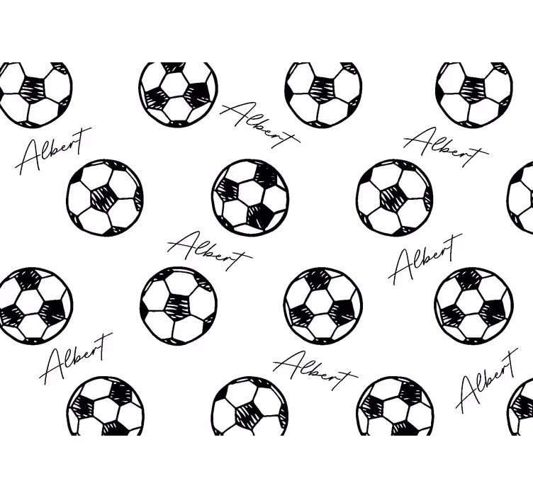 Rulou geam pentru copii fotbal personalizat - TenStickers