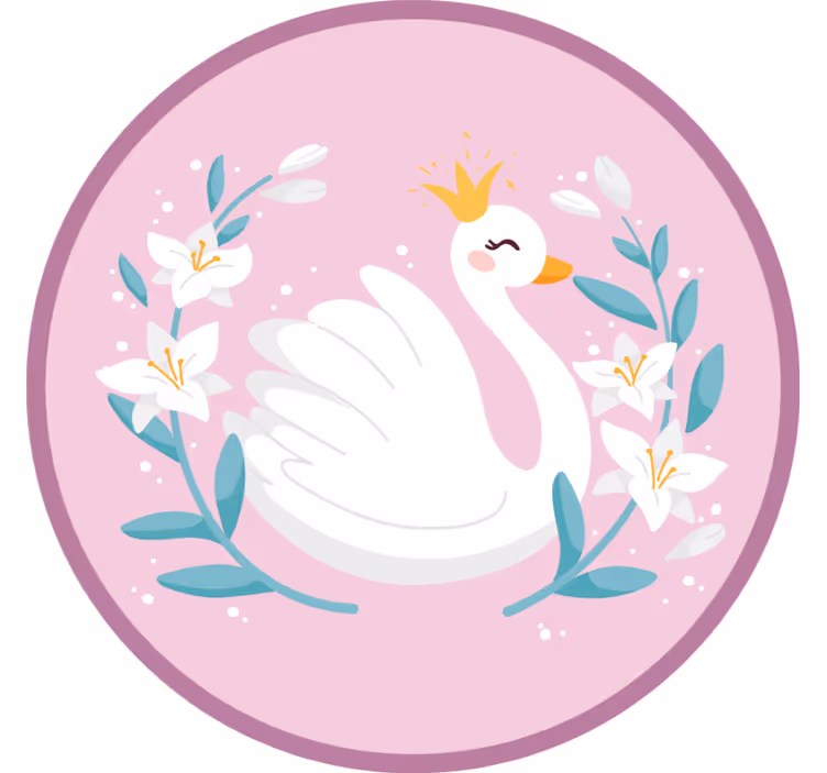 Rulou geam pentru copii regina lebădă - TenStickers