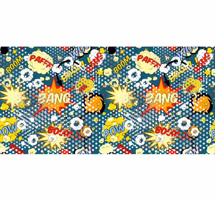 Rulou geam pentru copii model explozie benzi desenate - TenStickers