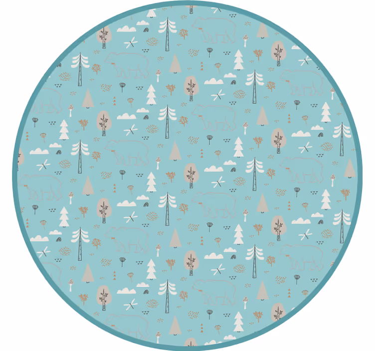 Rulou geam pentru copii stil nordic geometric - TenStickers