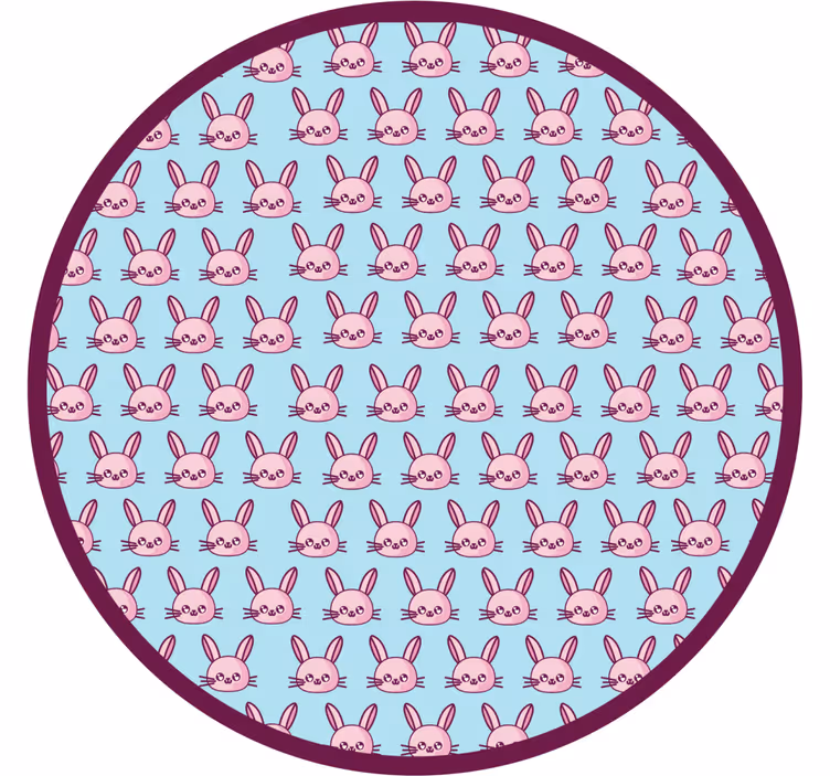 Rulou geam pentru copii iepurași anime - TenStickers