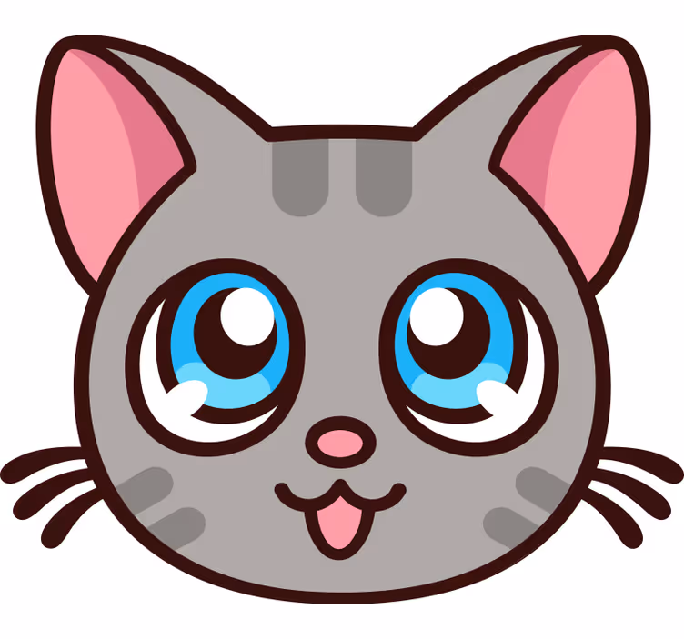 Rulou geam pentru copii pisicuțe drăguțe anime - TenStickers