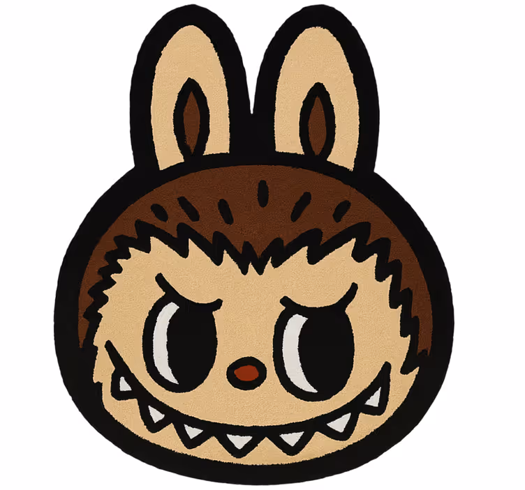 Rulou geam pentru copii labubu maro clasic - TenStickers