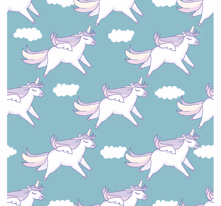 Rulou geam pentru copii cu model unicorni - TenStickers