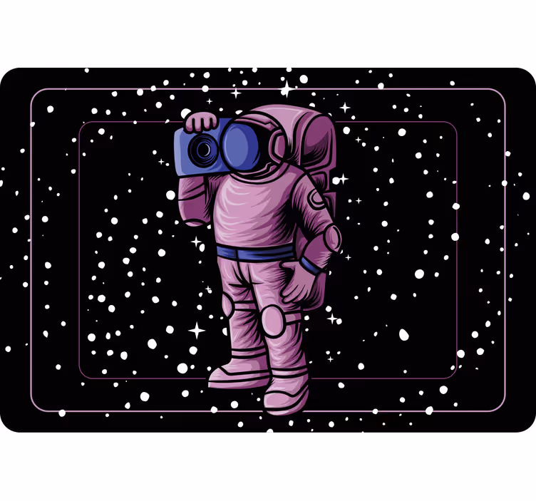 Rulou geam pentru copii astronaut cu radio - TenStickers
