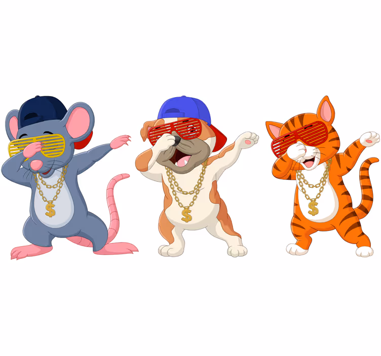 Rulou geam pentru copii cu sunete de animale - TenStickers