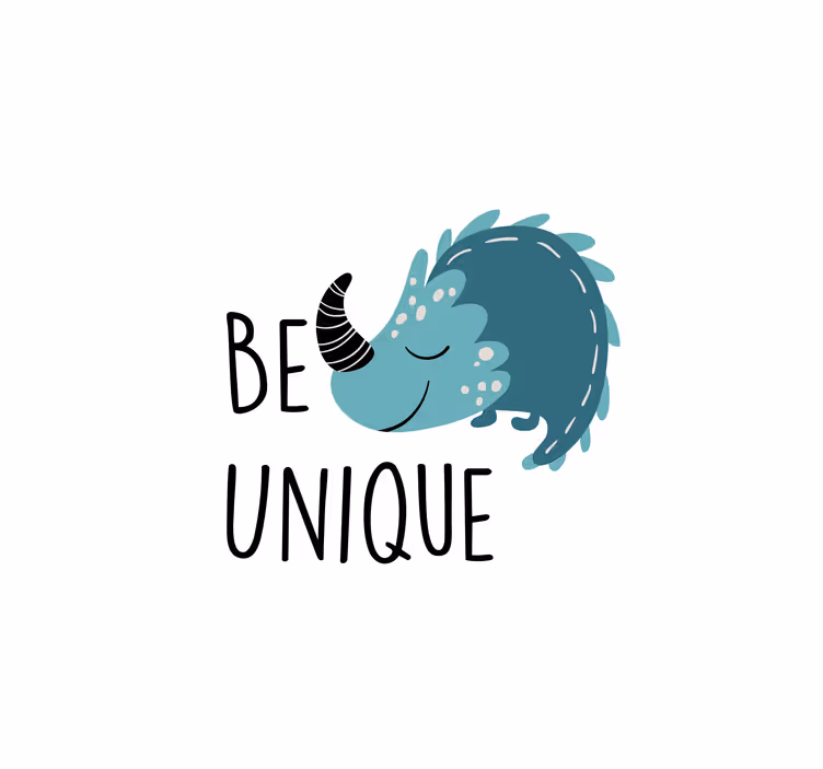Rulou geam pentru copii dinozaur nordic unic - TenStickers