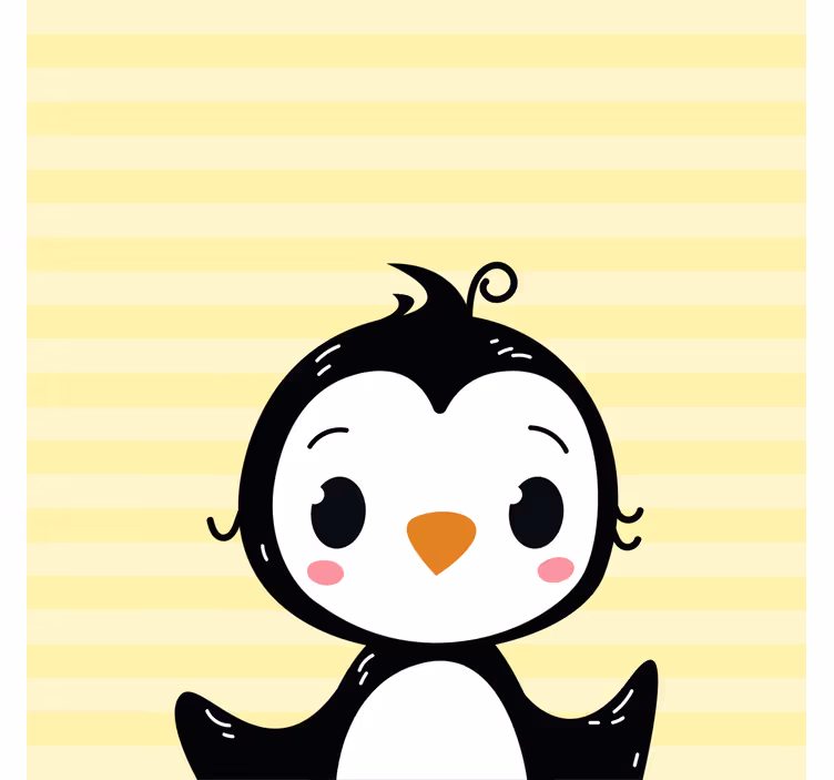 Rulou geam pentru copii pinguin drăgălaș - TenStickers
