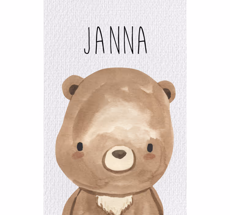 Rulou geam pentru copii ursul din pădure - TenStickers