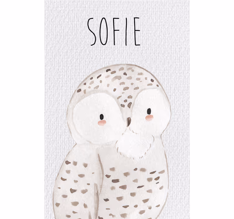 Rulou geam pentru copii bufniță de pădure - TenStickers