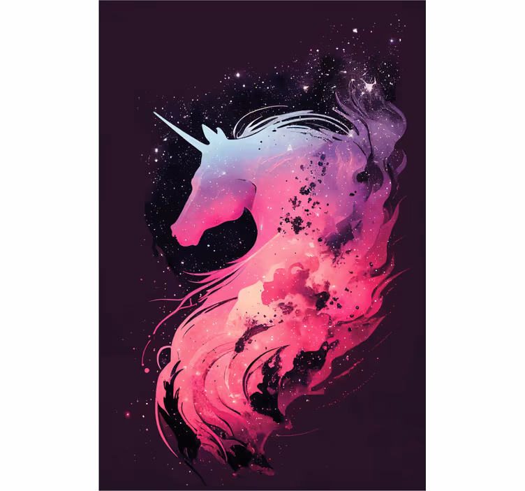 Rulou geam pentru copii unicorn galaxie - TenStickers