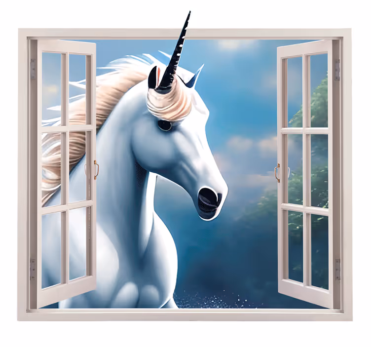 Rulou geam pentru copii cu unicorn - TenStickers