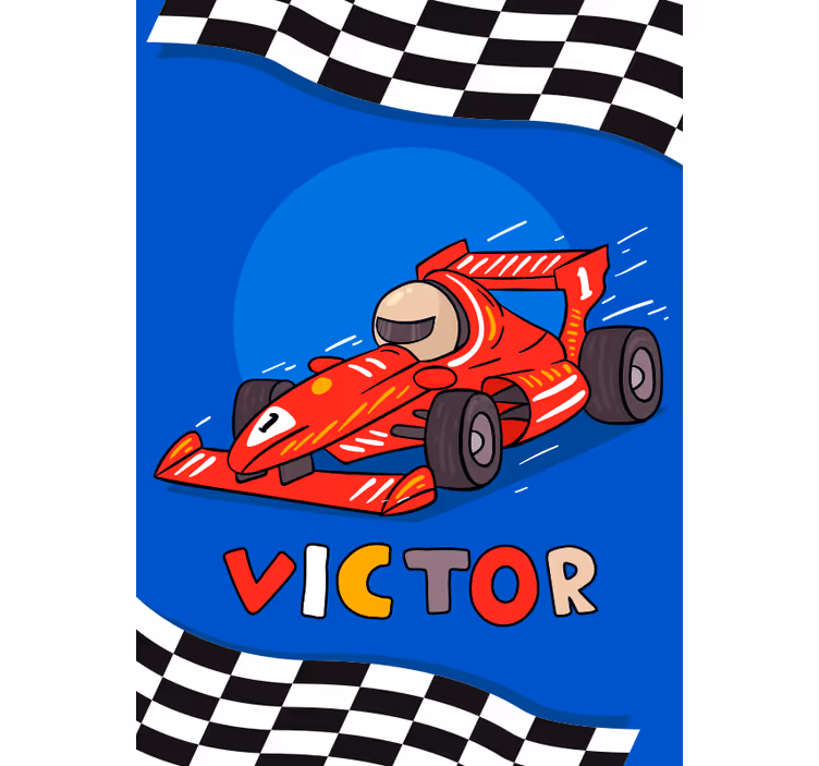 Rulou geam pentru copii formula 1 pentru copii - TenStickers