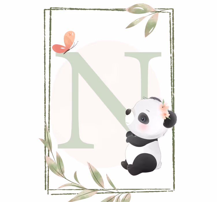 Rulou geam pentru copii panda drăgălaș - TenStickers