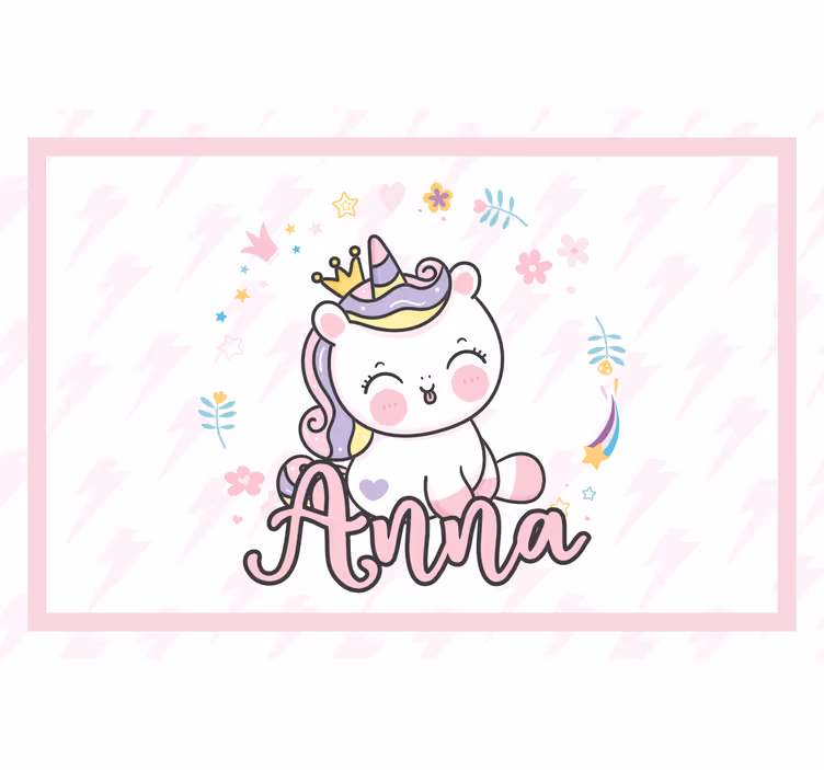Rulou geam pentru copii unicorn drăguț - TenStickers