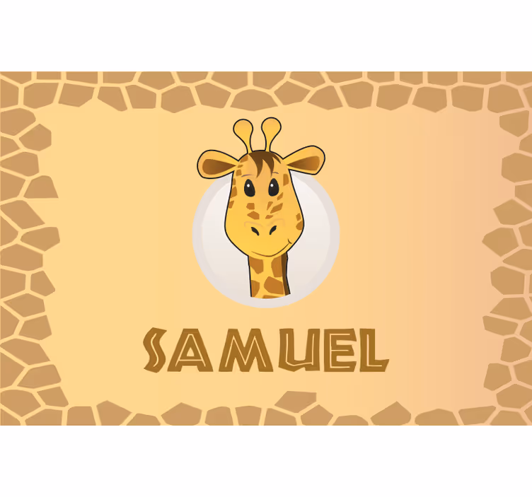Rulou geam pentru copii cu nume personalizabil - TenStickers