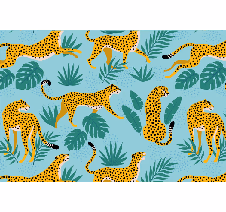 Rulou geam pentru copii leopard safari - TenStickers