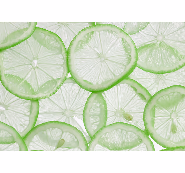 Rulou geam bucătărie felii de lime - TenStickers