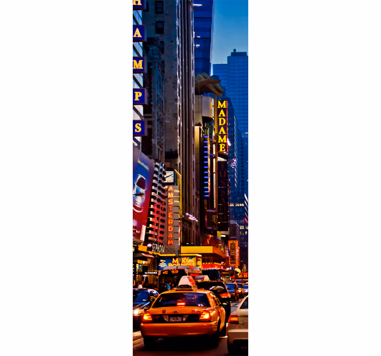 Rulou geam bucătărie autocolant decorativ times square - TenStickers
