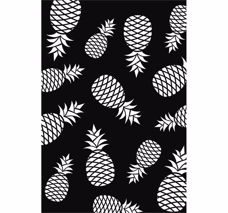 Rulou geam bucătărie model ananas - TenStickers